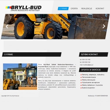 Strona internetowa dla firmy BRYLL-BUD